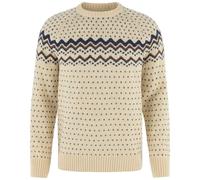 Fjall Raven - Pull en laine - Övik Knit Sweater M Light Beige Navy en Laine - Taille XL Beige XL