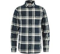 Fjall Raven - Chemise en coton biologique - Övik Lite Flannel Shirt M Dark Navy Chalk White pour Homme en Coton - Taille L Navy L