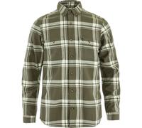 Fjällräven - Övik Lite Flannel Shirt - Chemise homme Laurel Green / Chalk White - M
