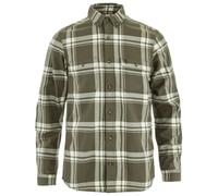 Fjällräven - Övik Lite Flannel Shirt - Chemise - L - laurel green / chalk white
