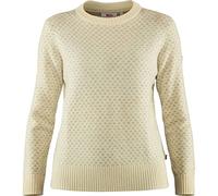 Fjällräven Övik Nordic Sweater W Sweat-Shirt Femme Chalk White FR: M (Taille Fabricant: M)