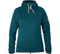 Fjällräven Övik Pull à capuche en polaire pour femme M Bleu (Glacier Green)