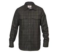 Fjällräven Övik Re-Wool Shirt Ls M T-Shirt à Manches Longues Homme Dark Grey-Olive FR: M (Taille Fabricant: M)