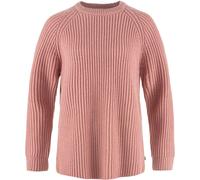 Fjällräven - Övik Rib Sweater - Pull en laine mérinos femme Dusty Rose - L
