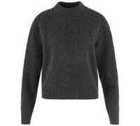 Fjällräven Övik Solid Jacquard Knit Sweatshirt Noir M Femme