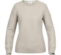 Fjällräven Övik Structure Sweater W Sweat-Shirt Femme Egg Shell/Grey FR : XXS (Taille Fabricant : XXS)
