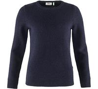 Fjällräven Övik Structure Sweater W Sweat-Shirt Femme Navy FR: XS (Taille Fabricant: XS)