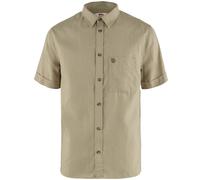 Fjällräven Övik Travel Chemise Pour Homme À Manches Courtes En Chanvre Beige