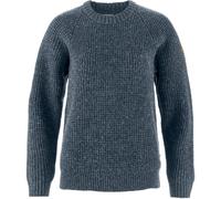 Fjällräven - Övik Waffle Knit - Pull en laine mérinos femme Navy - S
