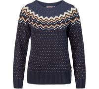 Fjällräven Pull-over 'Övik' bleu nuit / marron / blanc, Taille M