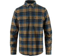 Chemise Fjällräven Singi Heavy Flannel manche longue bleu marine marron - XL