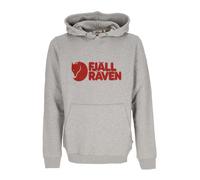 Fjällräven - Sweat à Capuche Logo Gris Chiné Manches Longues - Homme - Sweatshirts et sweats à capuche - Gris - Taille: S