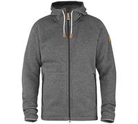 Fjällräven Sweatshirt polaire à capuche Övik, pour homme, veste en polaire gris foncé-S