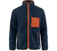 Fjällräven - Vardag Pile Fleece - Polaire homme Navy / Autumn Leaf - XS