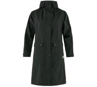 Fjällräven Vardag Rain Parka Femme Imperméable Manteau Shell Noir