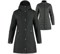 Fjällräven Visby 3 En 1 Damen-Wanderjacke Softshell-Mantel Outdoor-Jacke Noir
