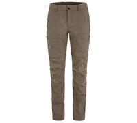 Fjällräven - Women's Abisko Hybrid Trail Trousers Zip-Off - Pantalon de trekking - 38 - suede brown