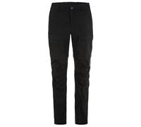 Fjällräven - Women's Abisko Hybrid Trail Trousers Zip-Off - Pantalon de trekking - 44 - black