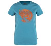Fjällräven - Women's Arctic Fox Print - T-shirt - L - dawn blue