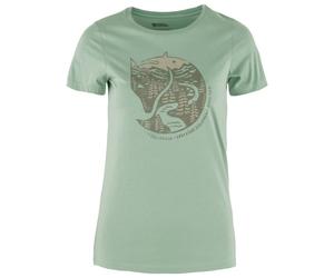 Fjällräven - Women's Arctic Fox Print - T-shirt - XS - misty green
