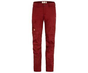 Fjällräven - Women's Karla Pro Zip-Off Trousers - Pantalon convertible - 40 - Raw Length - bordeaux red