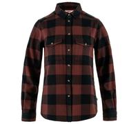 Fjällräven Övik Heavy Flannel Shirt - Chemise femme Dark Navy / Maroon L
