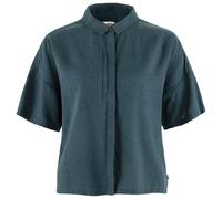 Fjällräven - Women's Övik Hemp Camp Shirt S/S - Chemise - L - mountain blue