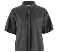 Fjällräven - Women's Övik Hemp Camp Shirt S/S - Chemise - M - dark grey
