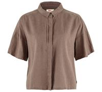Fjällräven - Women's Övik Hemp Camp Shirt S/S - Chemise - XL - suede brown