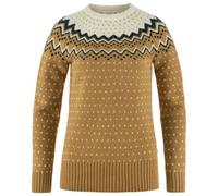 Fjällräven - Women's Övik Knit Sweater - Pull en laine - M - buckwheat brown / chalk white