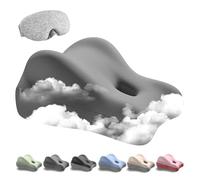 fjaldjfu Butt Cushion for Couple, Wedge Pillow Memory Foam Cushions and Pillows for Pregnant Women - Sturdy Design, Ergonomic Back Support Cushion for Bed Sitting and Lying (2PC)