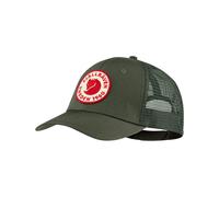 Fjall Raven - Casquette trucker en G-1000® Eco résistante et respirante pour randonnée - 1960 Logo Långtradarkeps Deep Forest en Coton - Taille S/M - Vert S/M