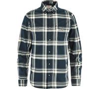 Fjall Raven - Chemise en coton biologique - Övik Lite Flannel Shirt M Dark Navy Chalk White pour Homme en Coton - Taille S Navy S