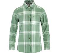 Fjall Raven - Chemise en coton biologique - Övik Lite Flannel Shirt W Misty Green Eggshell pour Femme en Coton - Taille S - Vert Vert S