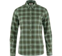 Fjällräven Chemise en flanelle Övik W, 662-614 Deep Forest-Patina Green, XS