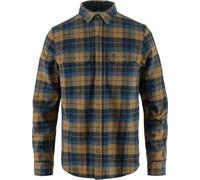 Fjall Raven - Chemise épaisse en coton organique - Singi Heavy Flannel Shirt M Dark Navy Buckwheat Brown pour Homme en Coton - Taille XS - Marron Marron XS
