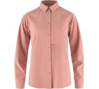 Fjall Raven - Chemise stretch en polyester recy bisko Trekking Shirt W Dusty Rose pour Femme - Taille L Rose L