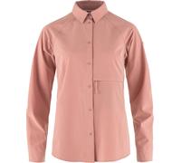 Fjall Raven - Chemise stretch en polyester recy bisko Trekking Shirt W Dusty Rose pour Femme - Taille S Rose S
