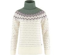 Fjall Raven - Pull en laine - Övik Knit Roller Neck W Chalk White Patina Green pour Femme en Laine - Taille L - Blanc Blanc L
