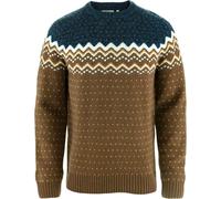 Fjall Raven - Pull en laine - Övik Knit Sweater M Dark Oak Navy pour Homme en Laine - Taille S - Marron Marron S