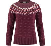 Fjall Raven - Pull en laine - Övik Knit Sweater W Dark Garnet pour Femme en Laine - Taille L - Rouge Rouge L