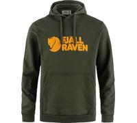 Fjall Raven - Sweat à capuche en coton - Fjällräven Logo Hoodie M Deep Forest pour Homme en Coton - Taille L - Vert Vert L