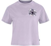 Fjall Raven - T-shirt en coton biologique confortable et léger - Fjällblomster Logo Tee W Lavender Mist pour Femme en Coton - Taille M - Violet Violet M