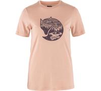Fjall Raven - T-shirt en laine de mérinos - Abisko Wool Fox SS W Chalk Rose Port pour Femme en Laine - Taille L Rose L