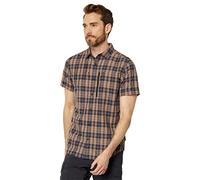 Fjallraven 82268-555-232 Abisko Hike Shirt SS M Shirt Homme Dark Navy-Buckwheat Brown Taille L