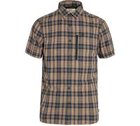 Fjallraven 82268-555-232 Abisko Hike Shirt SS M Shirt Homme Dark Navy-Buckwheat Brown Taille XS
