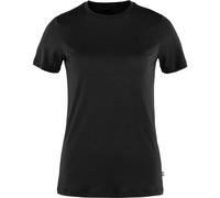 Fjallraven 84101-550 Abisko Wool SS W T-Shirt Femme Noir Taille M, Noir, Medium