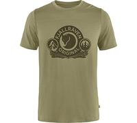 T-shirt Fjällräven Abisko Wool Classic manche courte marron vert - S