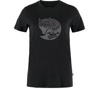 Fjall Raven - T-shirt en laine de mérinos - Abisko Wool Fox SS W Black Iron Grey pour Femme en Laine - Taille S - Noir Noir S