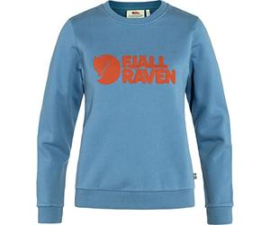 Fjallraven 84143-543-243 Fjällräven Logo Sweater W Sweatshirt Femme Dawn Blue-Terracotta Brown Taille L